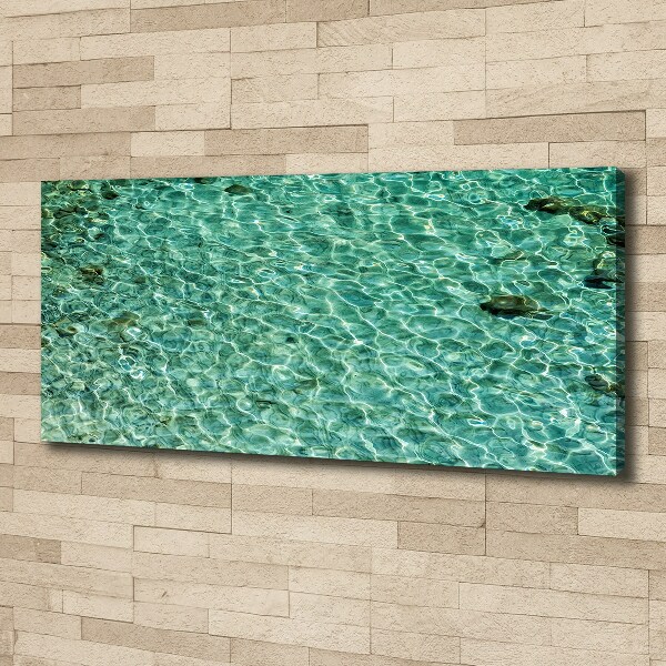 Cuadro canvas con impresión uv duradera horizontal Agua clara