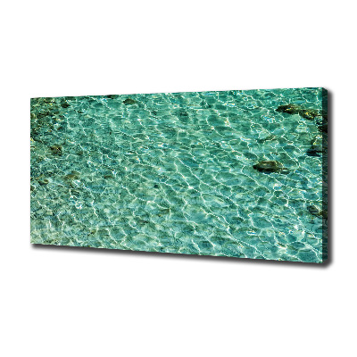 Cuadro canvas con impresión uv duradera horizontal Agua clara