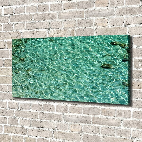 Cuadro canvas con impresión uv duradera horizontal Agua clara
