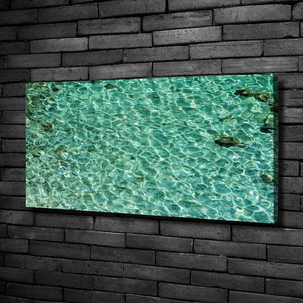 Cuadro canvas con impresión uv duradera horizontal Agua clara