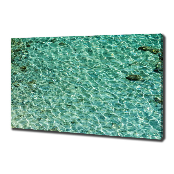 Cuadro canvas con impresión uv duradera horizontal Agua clara