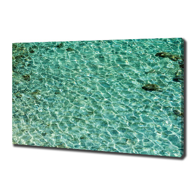 Cuadro canvas con impresión uv duradera horizontal Agua clara