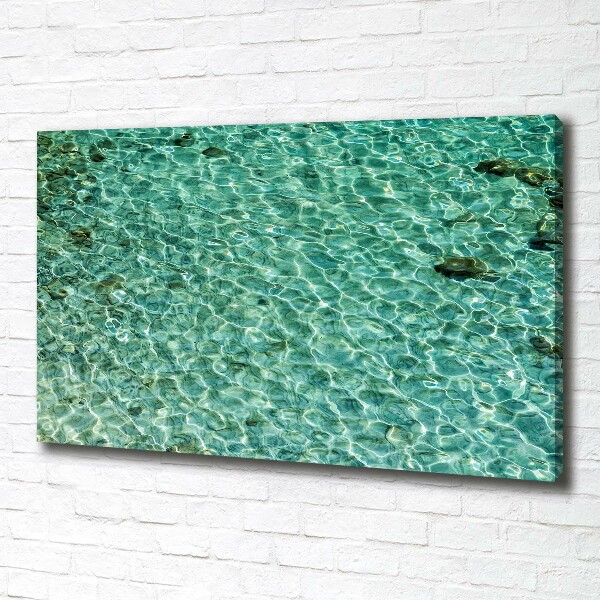 Cuadro canvas con impresión uv duradera horizontal Agua clara