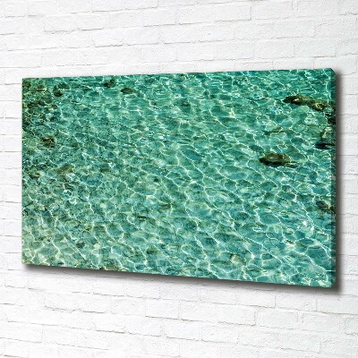 Cuadro canvas con impresión uv duradera horizontal Agua clara