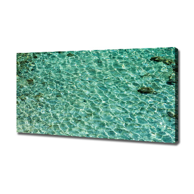 Cuadro canvas con impresión uv duradera horizontal Agua clara