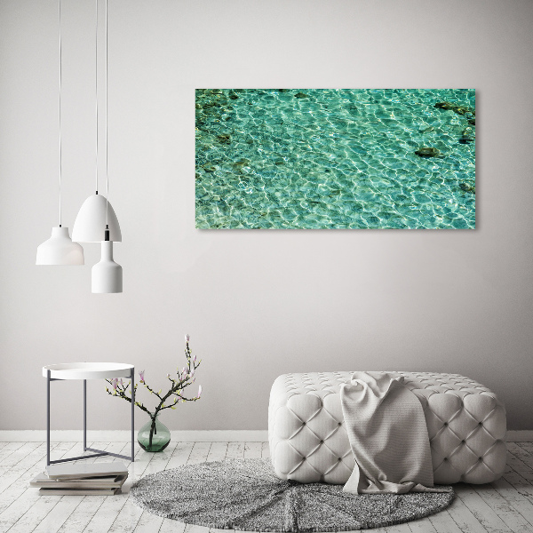 Cuadro canvas con impresión uv duradera horizontal Agua clara