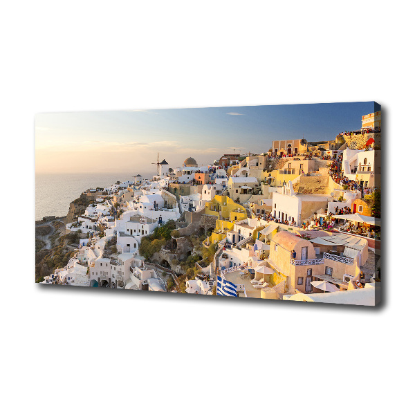 Fotocuadro en lienzo de alta calidad horizontal Santorini, Grecia