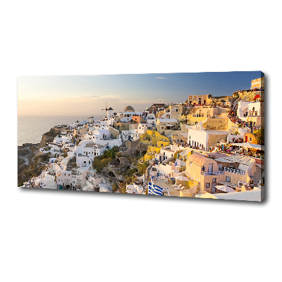 Fotocuadro en lienzo de alta calidad horizontal Santorini, Grecia