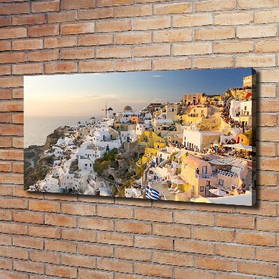 Fotocuadro en lienzo de alta calidad horizontal Santorini, Grecia