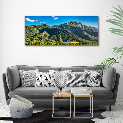 Fotocuadro en lienzo de alta calidad horizontal Panorama de los montes Tatra