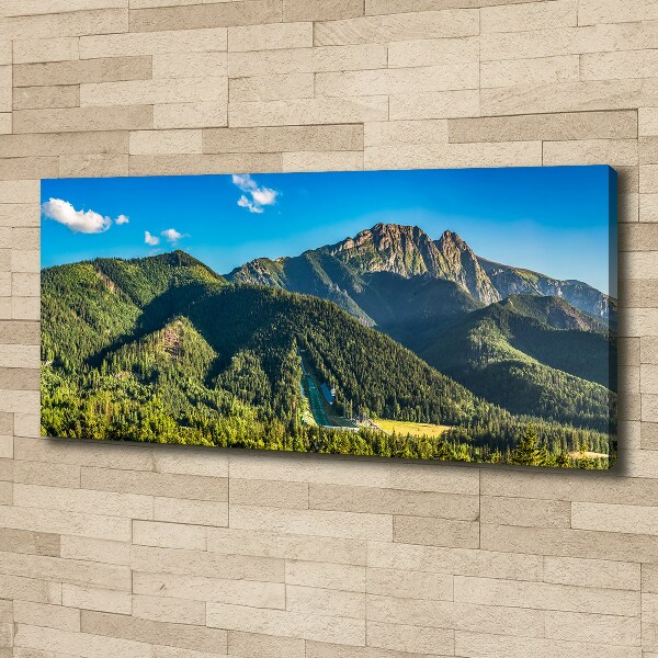 Fotocuadro en lienzo de alta calidad horizontal Panorama de los montes Tatra