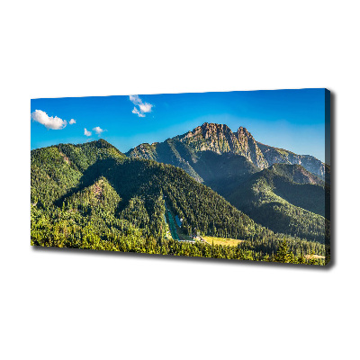 Fotocuadro en lienzo de alta calidad horizontal Panorama de los montes Tatra