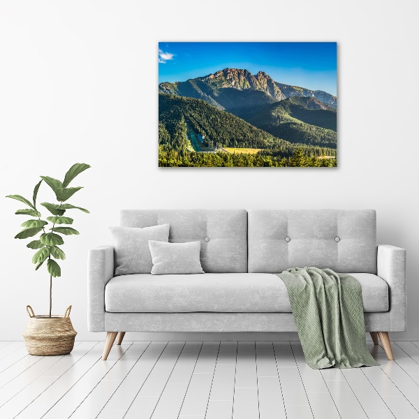 Fotocuadro en lienzo de alta calidad horizontal Panorama de los montes Tatra