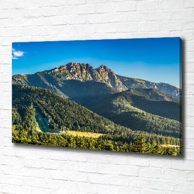 Fotocuadro en lienzo de alta calidad horizontal Panorama de los montes Tatra