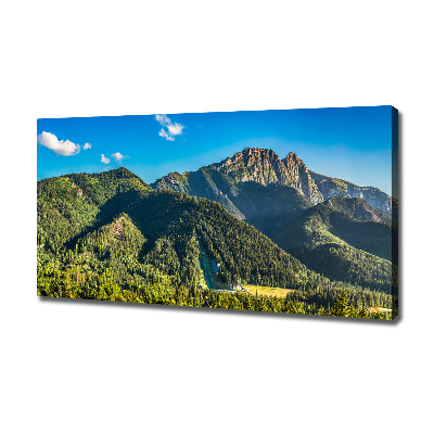 Fotocuadro en lienzo de alta calidad horizontal Panorama de los montes Tatra