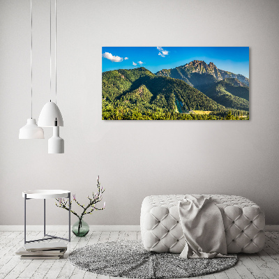 Fotocuadro en lienzo de alta calidad horizontal Panorama de los montes Tatra