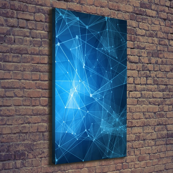 Cuadro canvas decorativo para salón vertical Constelación