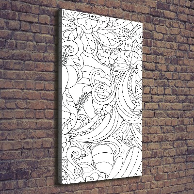 Foto obraz na płótnie pionowy Tło Zentangle