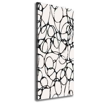 Foto obraz na płótnie pionowy Chaotyczne kółka