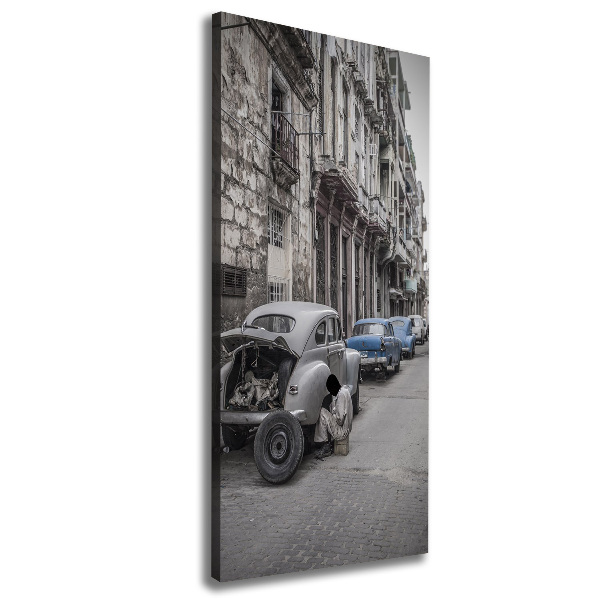 Fotografía en lienzo vertical la Habana