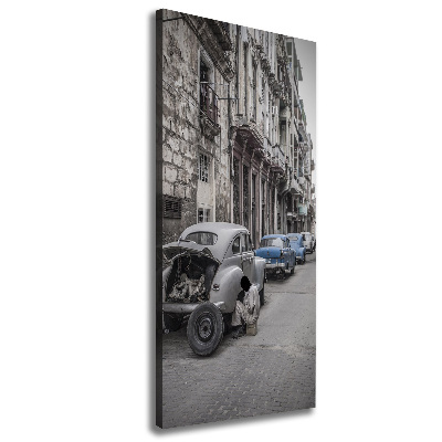 Fotografía en lienzo vertical la Habana