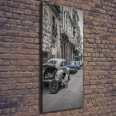 Fotografía en lienzo vertical la Habana