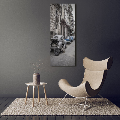Fotografía en lienzo vertical la Habana