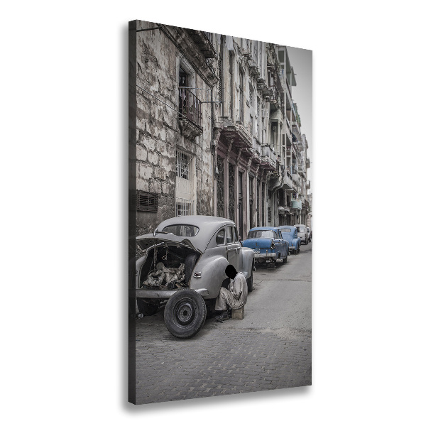 Fotografía en lienzo vertical la Habana