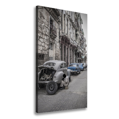 Fotografía en lienzo vertical la Habana