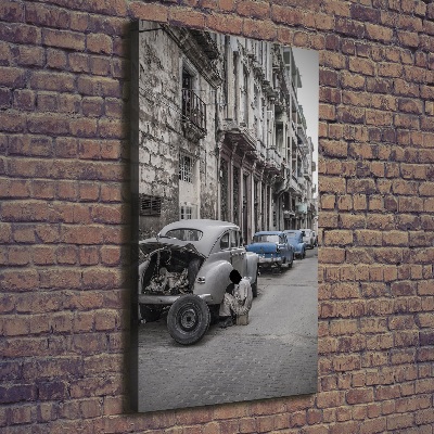 Fotografía en lienzo vertical la Habana