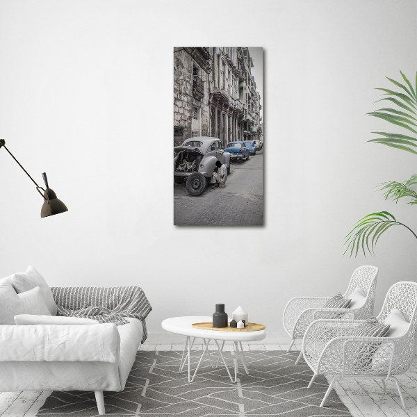 Fotografía en lienzo vertical la Habana