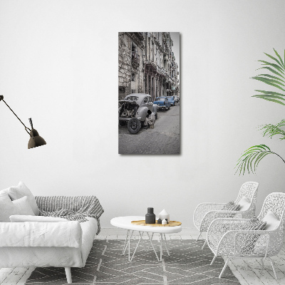 Fotografía en lienzo vertical la Habana