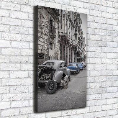 Fotografía en lienzo vertical la Habana