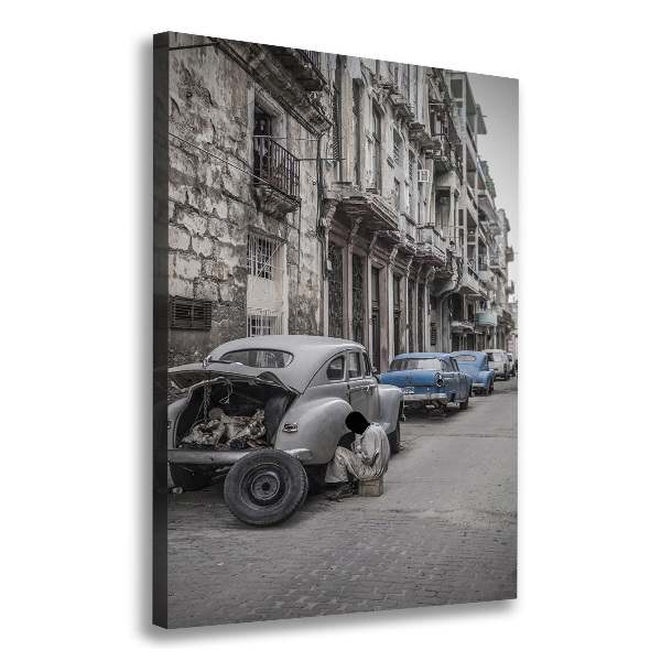 Fotografía en lienzo vertical la Habana