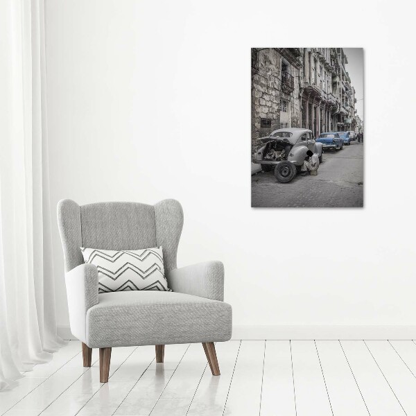 Fotografía en lienzo vertical la Habana