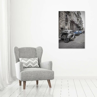 Fotografía en lienzo vertical la Habana