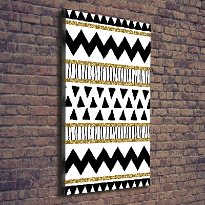 Cuadro moderno en lienzo resistente uv vertical origen étnico