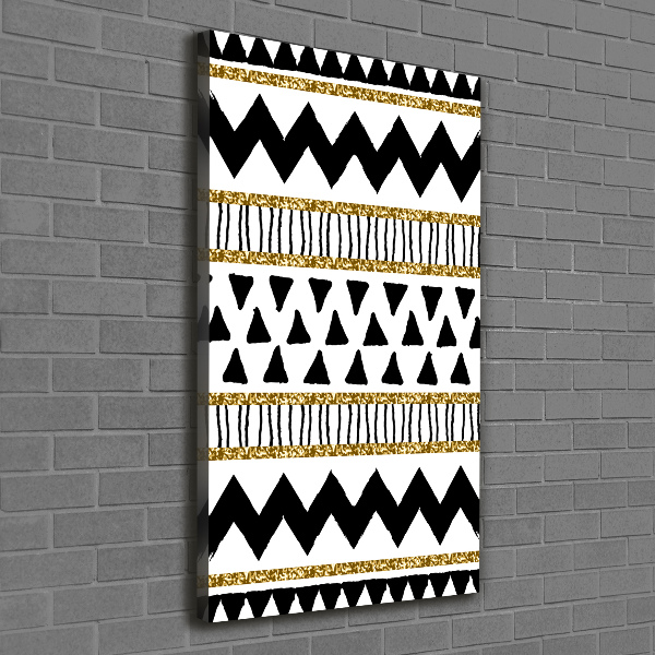 Cuadro moderno en lienzo resistente uv vertical origen étnico