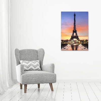 Impresión en lienzo vertical Torre Eiffel de París