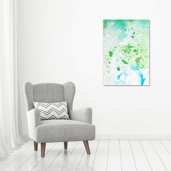 Cuadro canvas decorativo para salón vertical Abstracción de la mancha