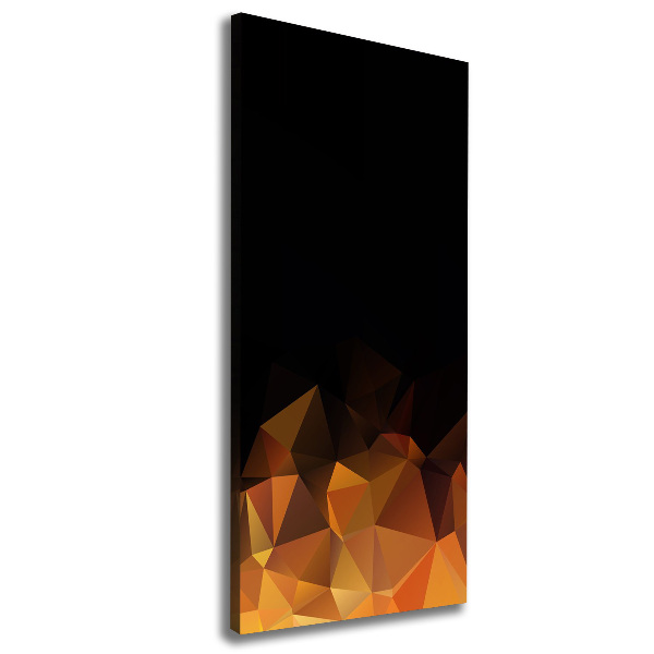 Cuadro moderno en lienzo resistente uv vertical Triángulos abstractos