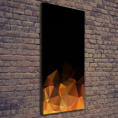 Cuadro moderno en lienzo resistente uv vertical Triángulos abstractos