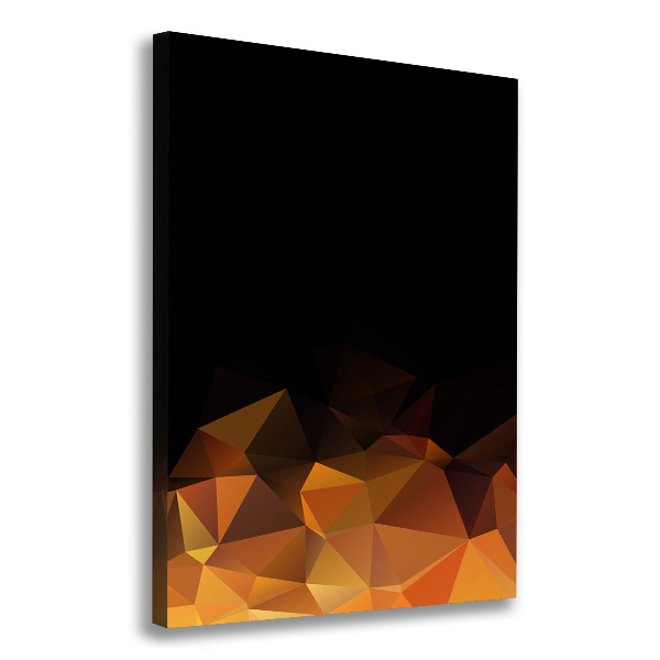 Cuadro moderno en lienzo resistente uv vertical Triángulos abstractos