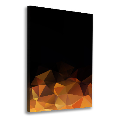 Cuadro moderno en lienzo resistente uv vertical Triángulos abstractos