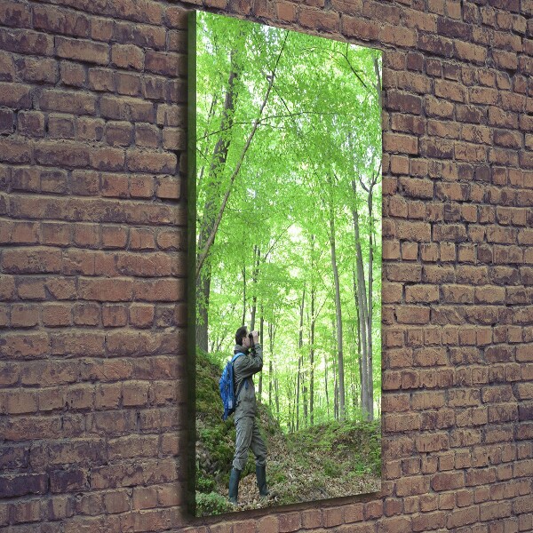 Fotografía en lienzo vertical Ornitólogo