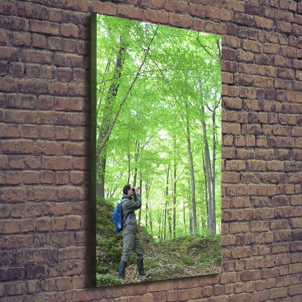 Fotografía en lienzo vertical Ornitólogo