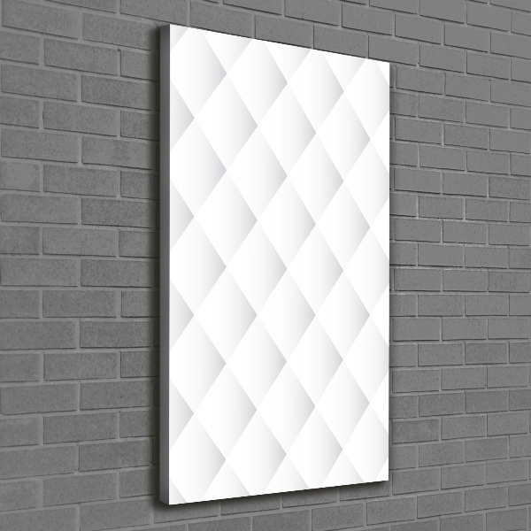 Fotografía en lienzo vertical Fondo de cuadrados