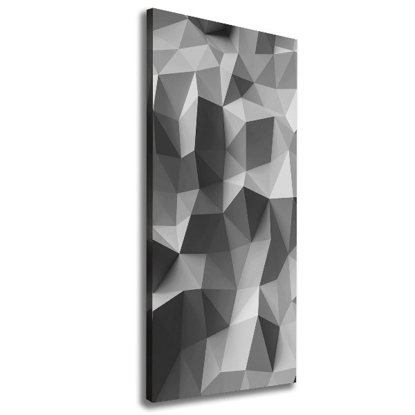 Cuadro canvas decorativo para salón vertical Triángulos abstractos