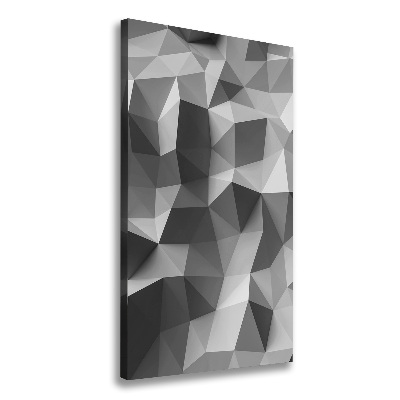 Cuadro canvas decorativo para salón vertical Triángulos abstractos