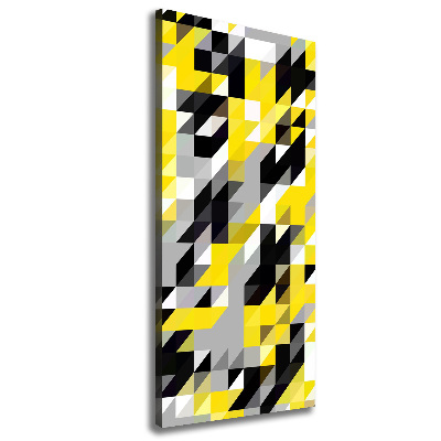 Cuadro moderno en lienzo resistente uv vertical Fondo geométrico